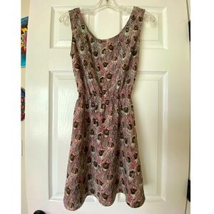 Peacock printed dress 🦚